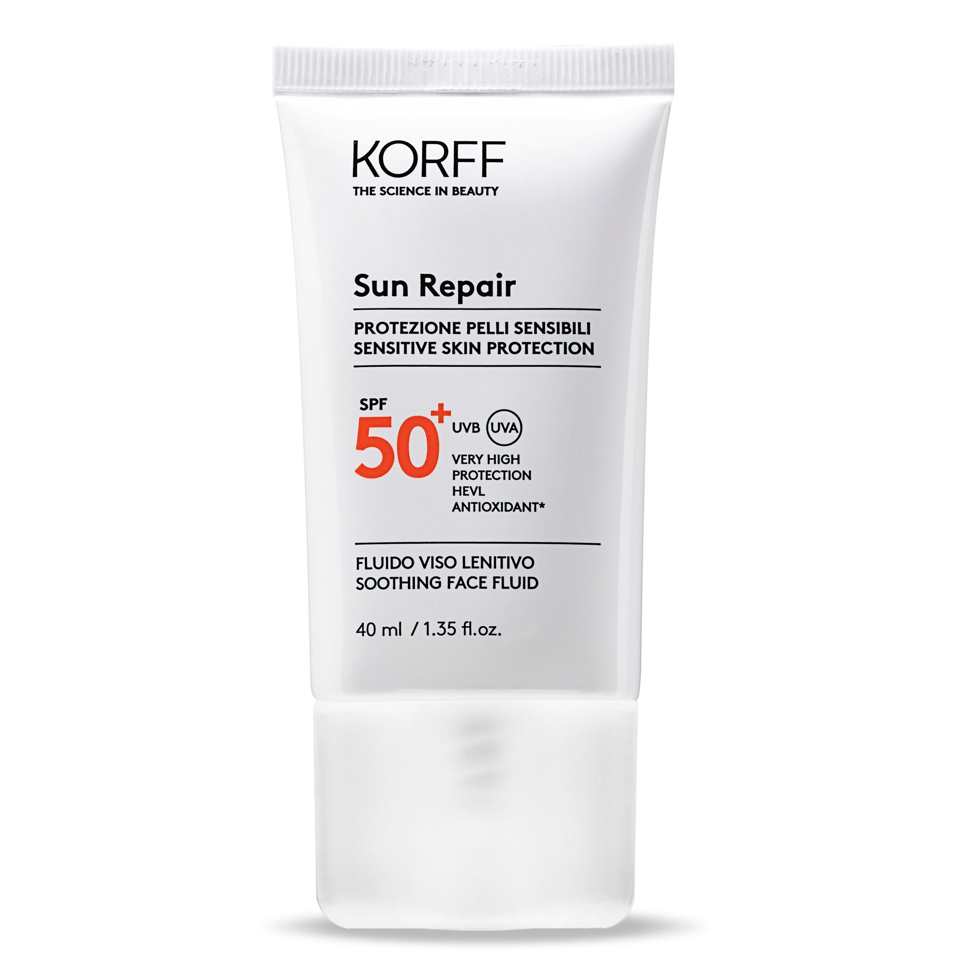 Sun Repair Fluido Viso Lenitivo - Cura della pelle e make up - Korff