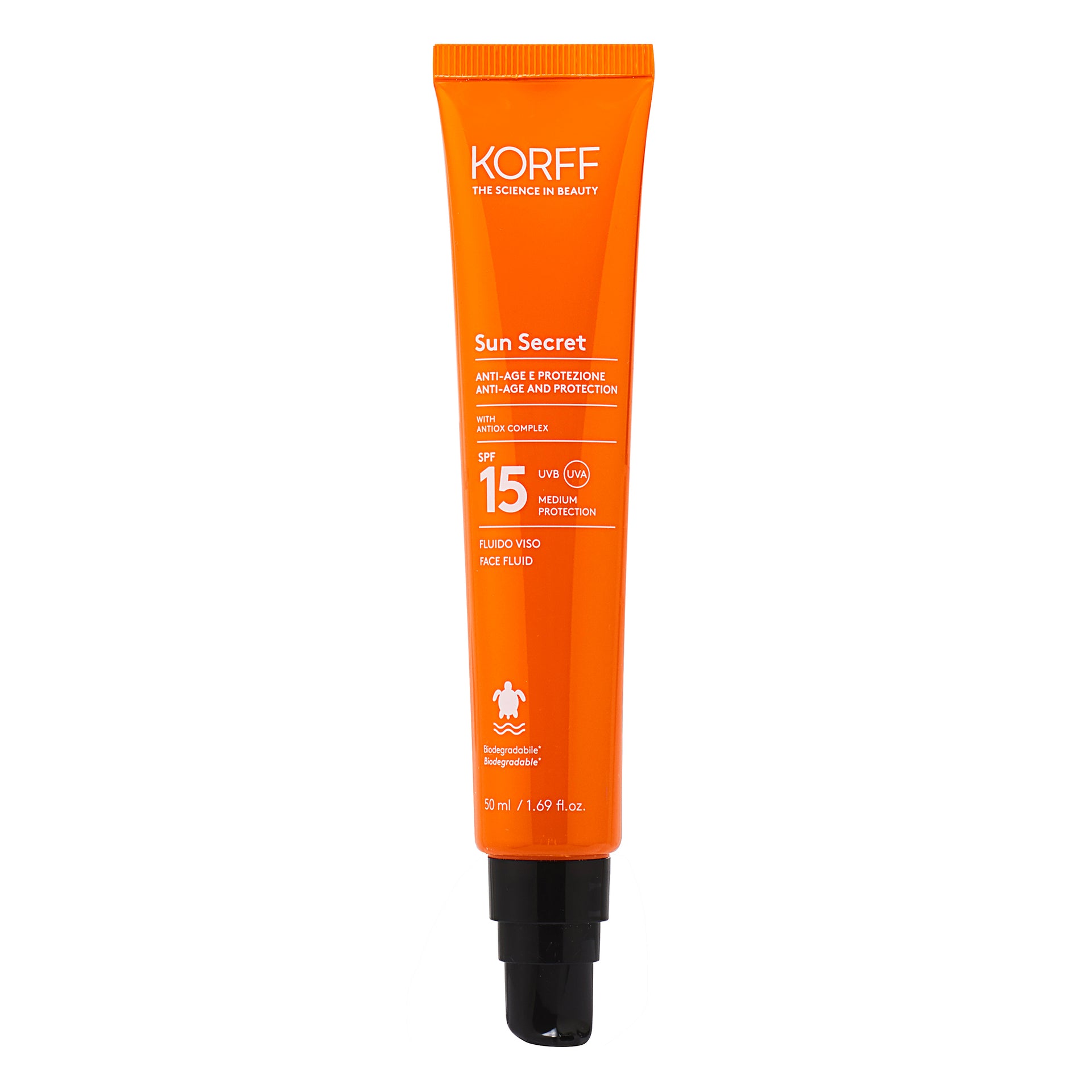 Sun secret fluido viso spf15 - Cura della pelle e make up - Korff