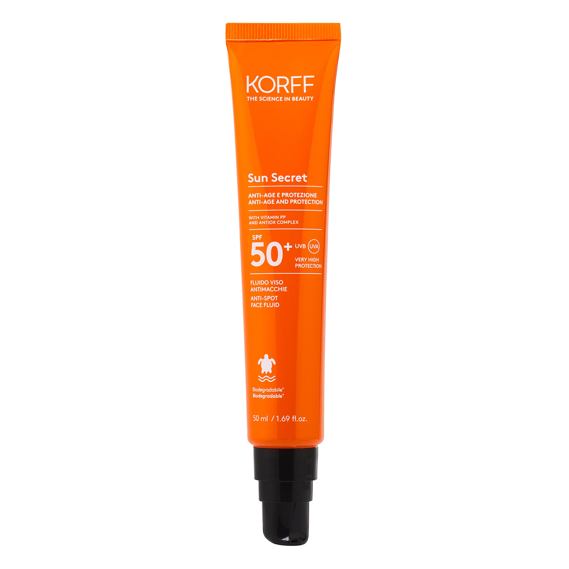 Sun Secret Fluido Viso Antimacchie SPF50+ - Cura della pelle e make up - Korff